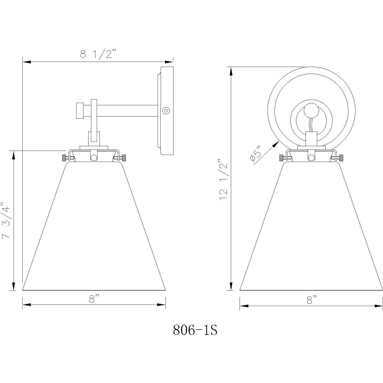 Harper 1 Light 8 inch Matte Black Wall Sconce Wall Light