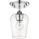 Joliet 1 Light 5.5 inch Chrome Flush Mount Ceiling Light