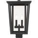 Seoul 2 Light 18.25 inch Black Outdoor Post Mount Fixture in 13