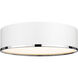 Arlo 4 Light 20.25 inch Matte White and Chrome Flush Mount Ceiling Light