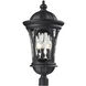 Doma 5 Light 28 inch Black Outdoor Post Mount Fixture