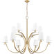 Cordelia 12 Light 48 inch Modern Gold Chandelier Ceiling Light