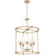 Katerina 5 Light 20 inch Rubbed Brass Chandelier Ceiling Light