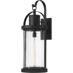 Roundhouse 1 Light 31.75 inch Black Outdoor Wall Light