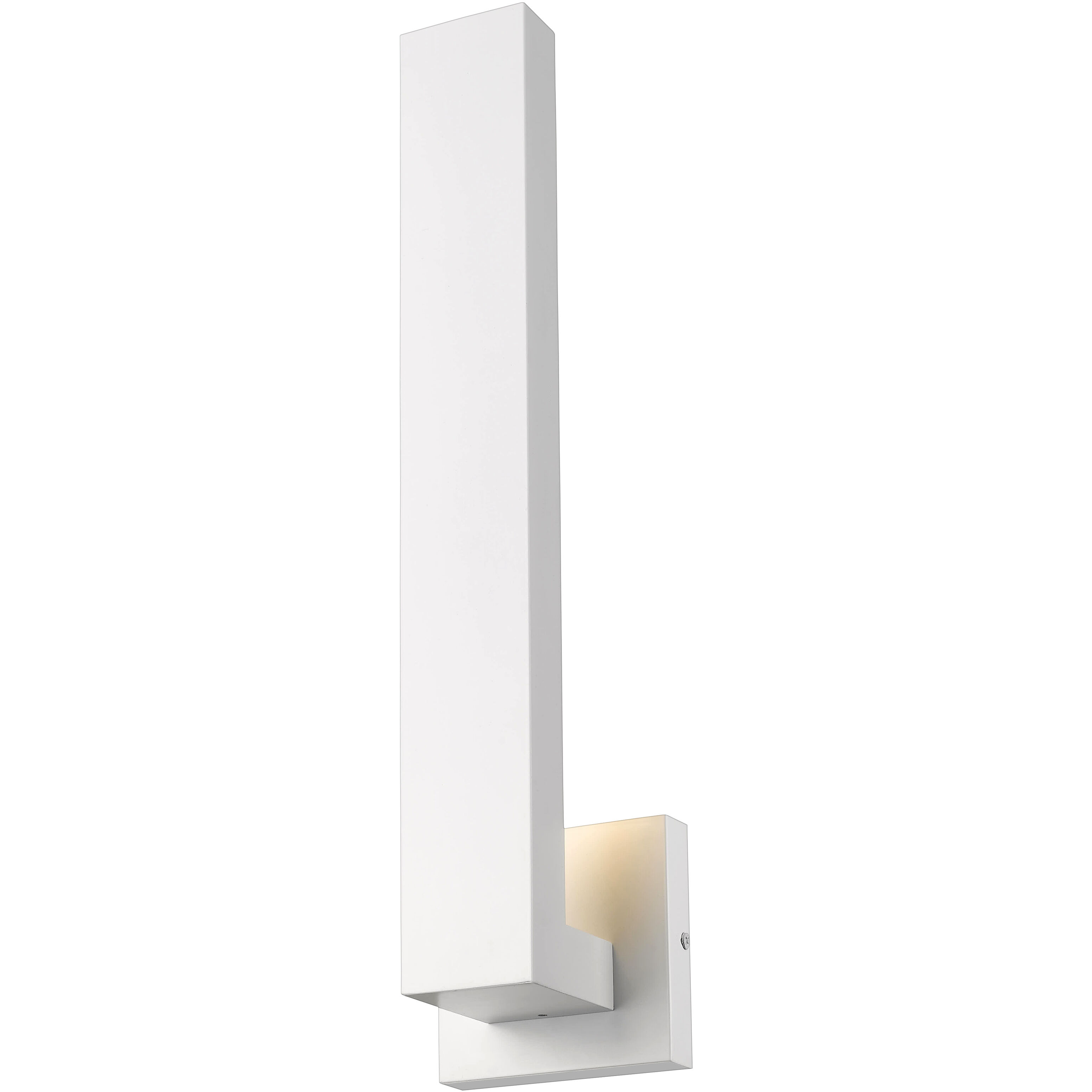Edge LED 18.5 inch White Outdoor Wall Light