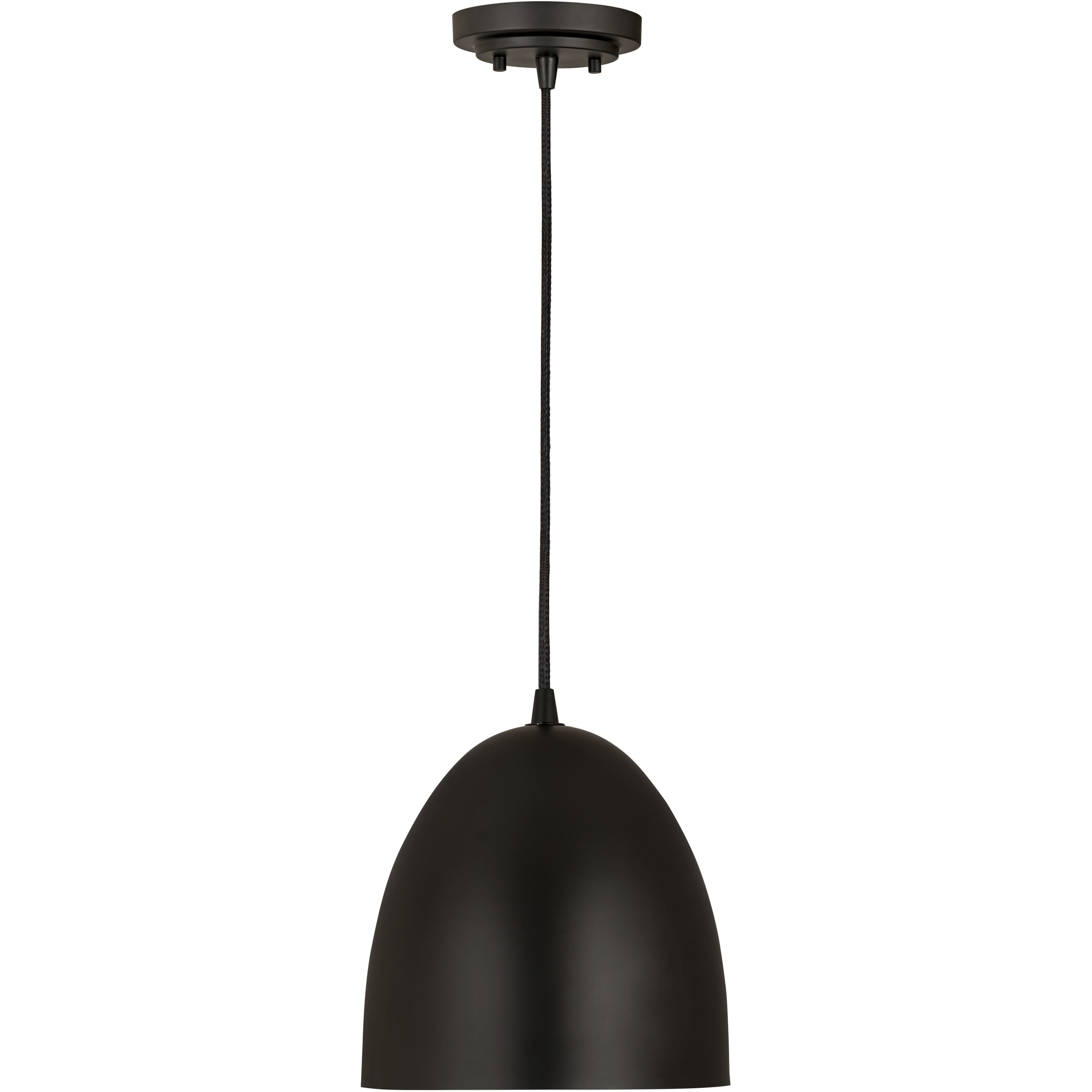 Z-Studio 1 Light 9.5 inch Satin Black Pendant Ceiling Light in Matte Black