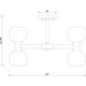 Artemis 10 Light 21 inch Modern Gold Semi Flush Mount Ceiling Light