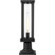 Glenwood 1 Light 16 inch Black Outdoor Pier Mounted Fixture