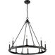 Barclay 8 Light 33 inch Matte Black Chandelier Ceiling Light