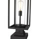 Dunbroch 1 Light 22.75 inch Black Outdoor Pier Mounted Fixture