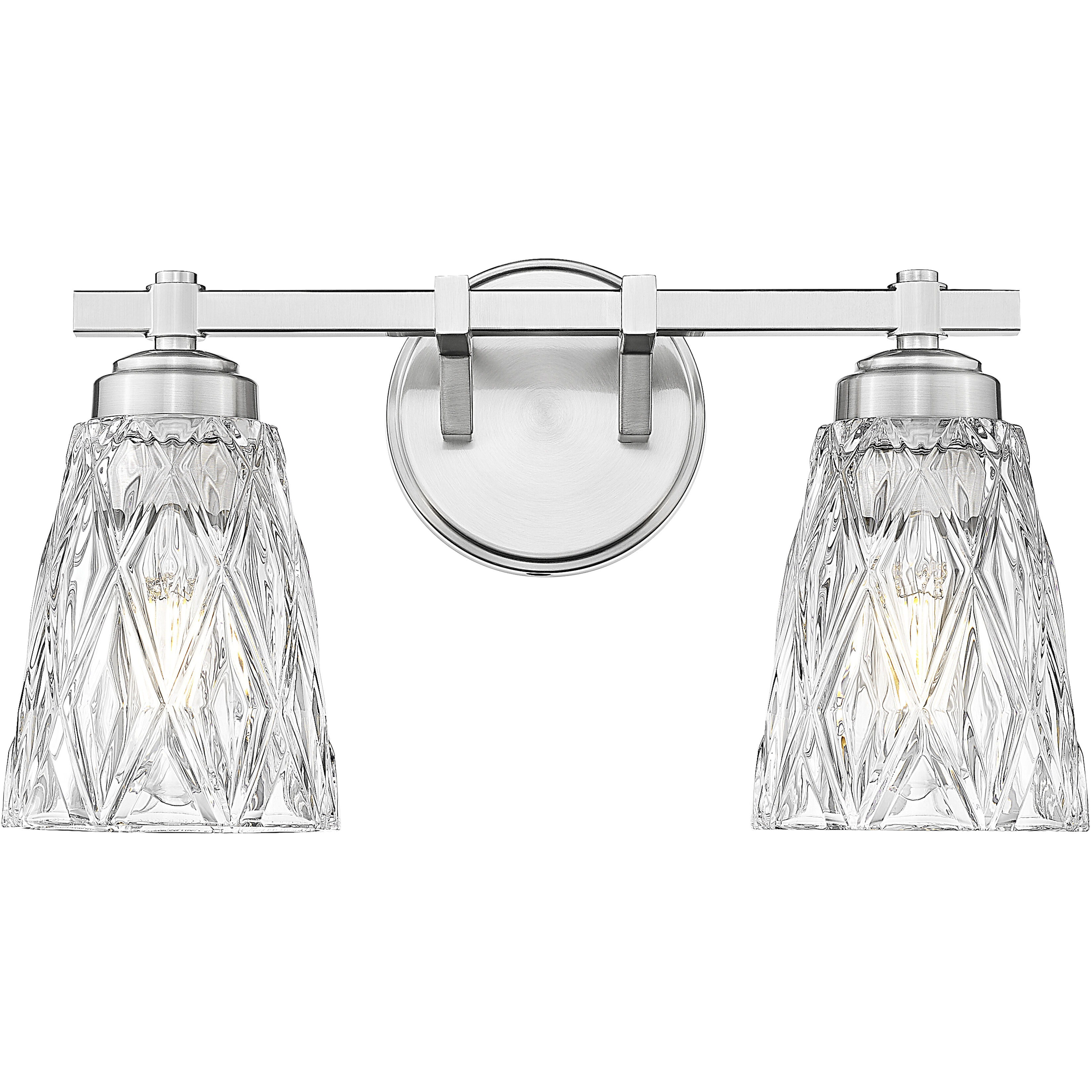 Andree Vanity Wall Light in Brushed Nickel