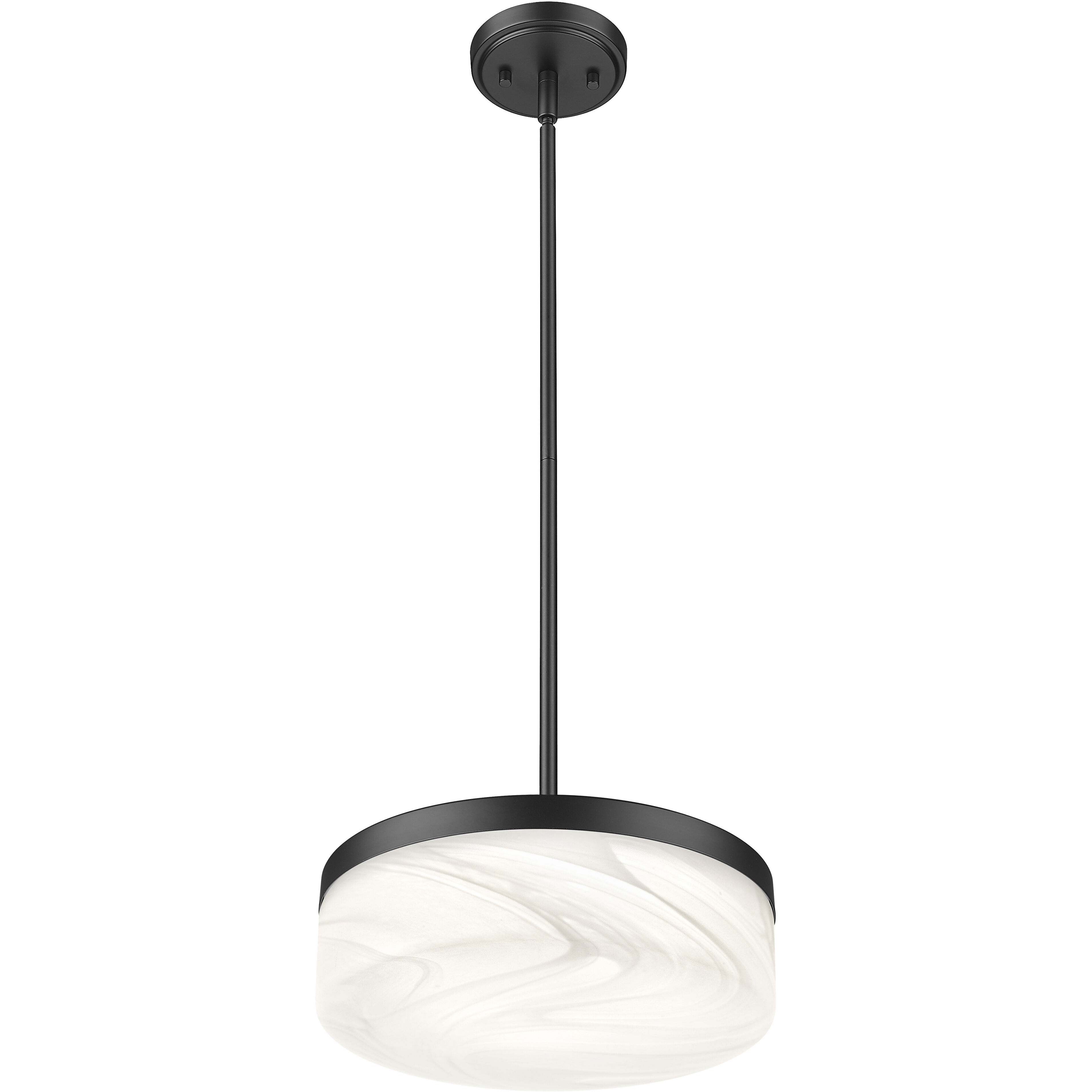 Renaud LED 13 inch Matte Black Pendant Ceiling Light