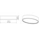 Bradley LED 20.25 inch Matte Black and Modern Gold Flush Mount Ceiling Light