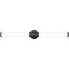 Warwick LED 32.5 inch Matte Black Bathroom Vanity Wall Light