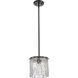 Glacier 1 Light 8.5 inch Matte Black Pendant Ceiling Light