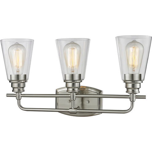 Annora 3 Light 20.75 inch Brushed Nickel Vanity Wall Light