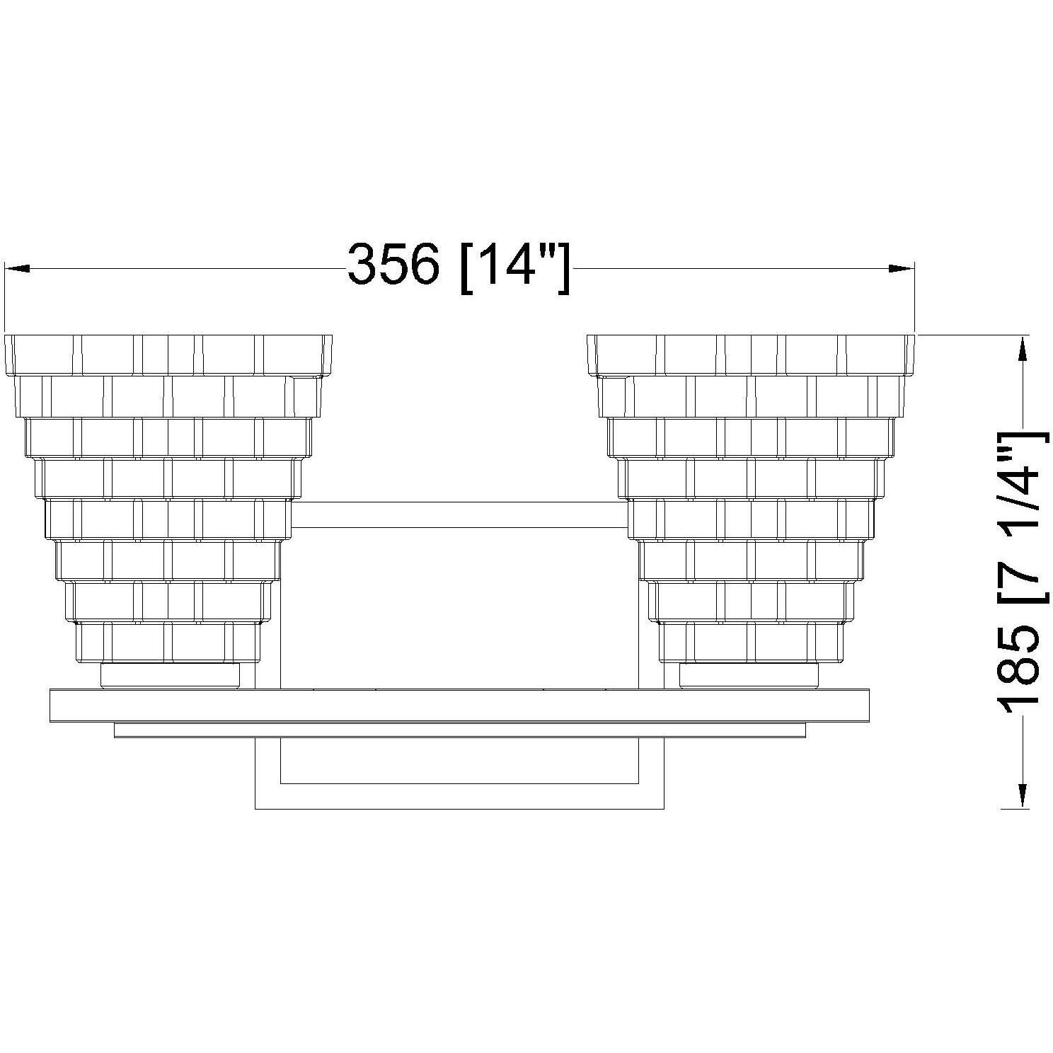Annalise 2 Light 14 inch Chrome Vanity Wall Light