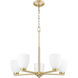 Naya 5 Light 25.25 inch Modern Gold Chandelier Ceiling Light