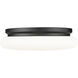 Soleil 1 Light 16 inch Matte Black Flush Mount Ceiling Light