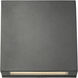Quadrate LED 11 inch Black Outdoor Wall Light