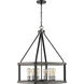 Kirkland 6 Light 25 inch Ashen Barnboard Chandelier Ceiling Light