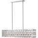 Dealey 7 Light 43.5 inch Chrome Linear Chandelier Ceiling Light