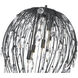 Gabriella 6 Light 18 inch Matte Black Pendant Ceiling Light