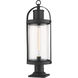 Roundhouse 1 Light 27 inch Black Outdoor Pier Mounted Fixture