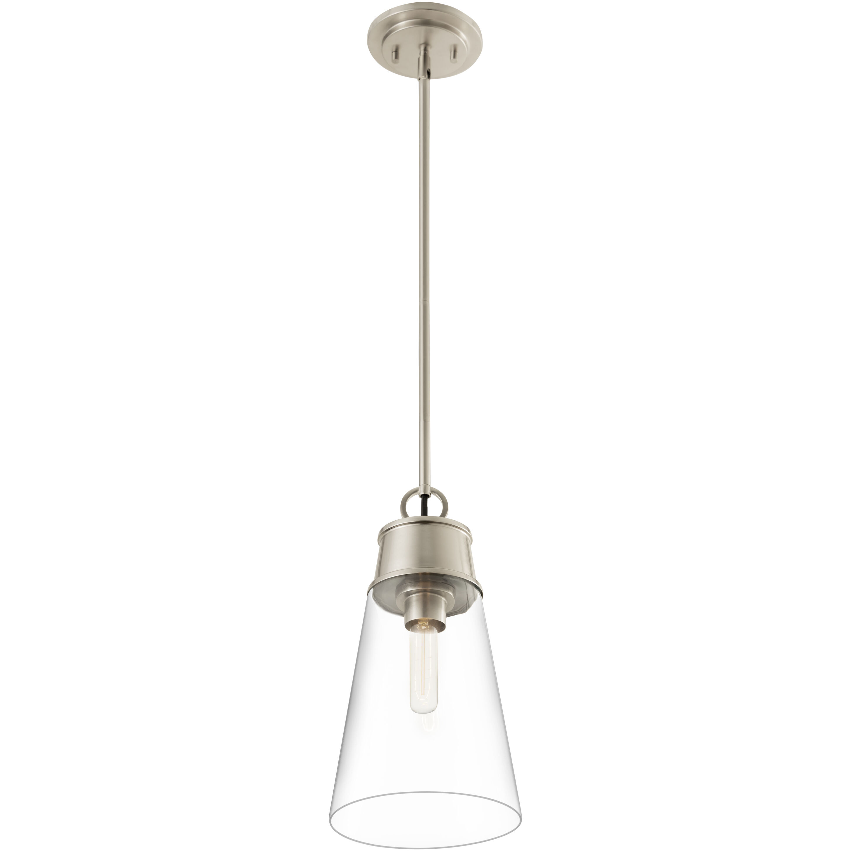 Wentworth 1 Light 7.5 inch Brushed Nickel Pendant Ceiling Light