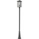 Aspen 3 Light 118.44 inch Black Outdoor Post Mounted Fixture