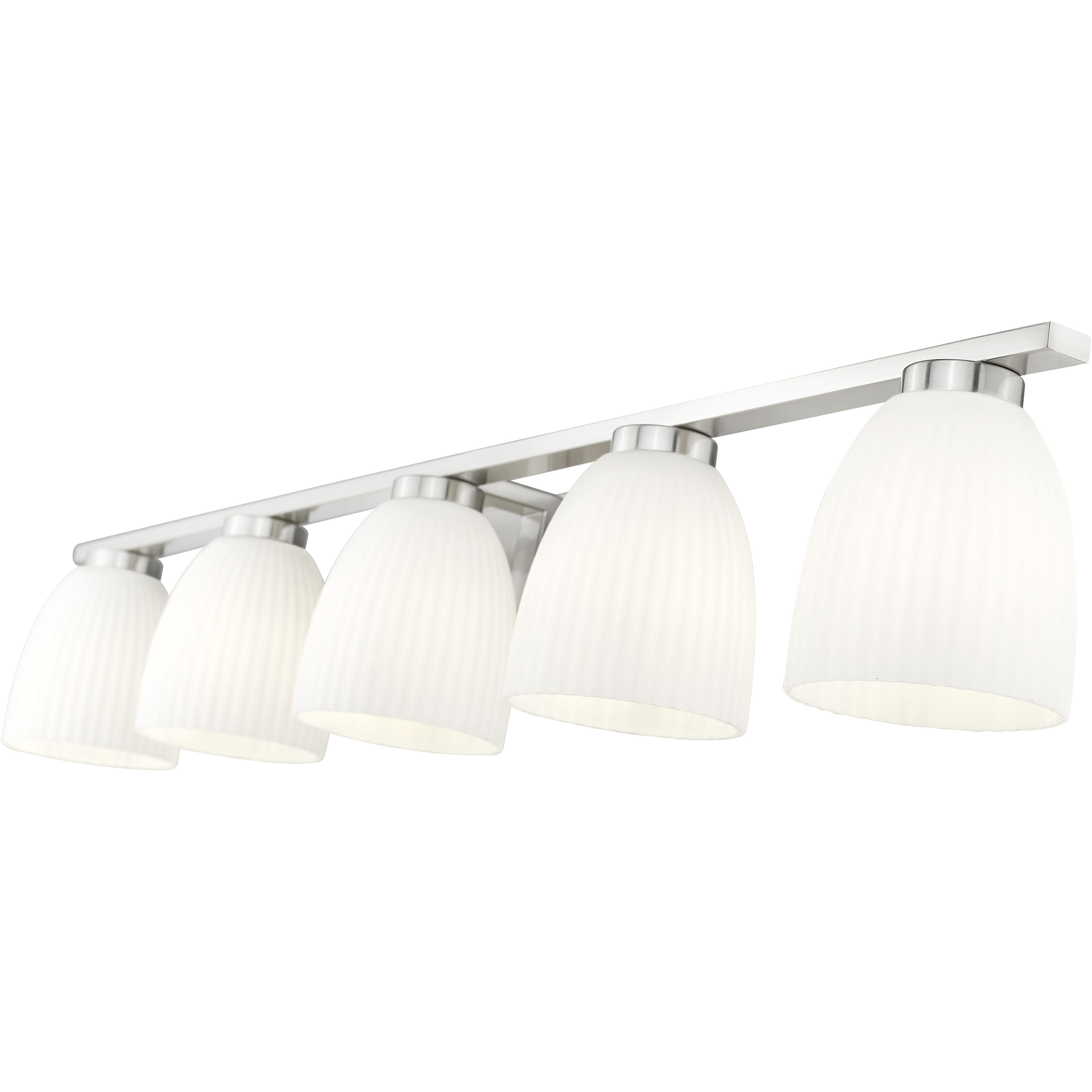 Naya 5 Light 40 inch Brushed Nickel Bath Vanity Light Wall Light