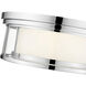 Willow 3 Light 16 inch Chrome Flush Mount Ceiling Light