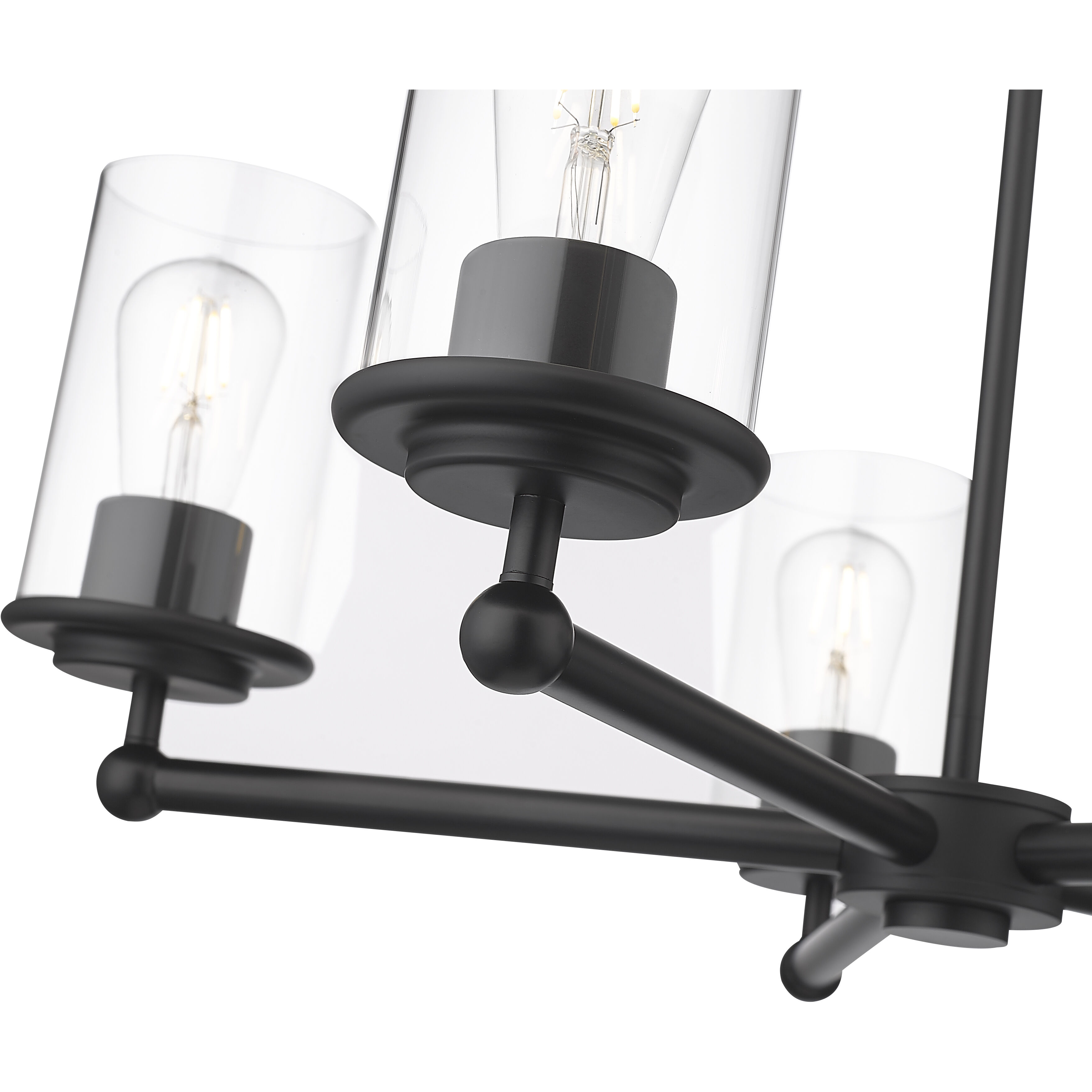 Thayer 5 Light 26 inch Matte Black Chandelier Ceiling Light