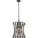 Geist 6 Light 16 inch Bronze Gold Pendant Ceiling Light