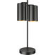 Lumina 23 inch 60 watt Matte Black Table Lamp Portable Light