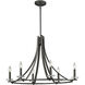 Verona 6 Light 32.25 inch Bronze Chandelier Ceiling Light