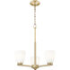 Naya 3 Light 19.25 inch Modern Gold Chandelier Ceiling Light