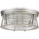 Cape Harbor 3 Light 16 inch Brushed Nickel Flush Mount Ceiling Light