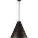 Eaton 1 Light 24 inch Bronze Plate Pendant Ceiling Light