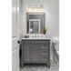 Titus 3 Light 24 inch Brushed Nickel Bath Vanity Light Wall Light