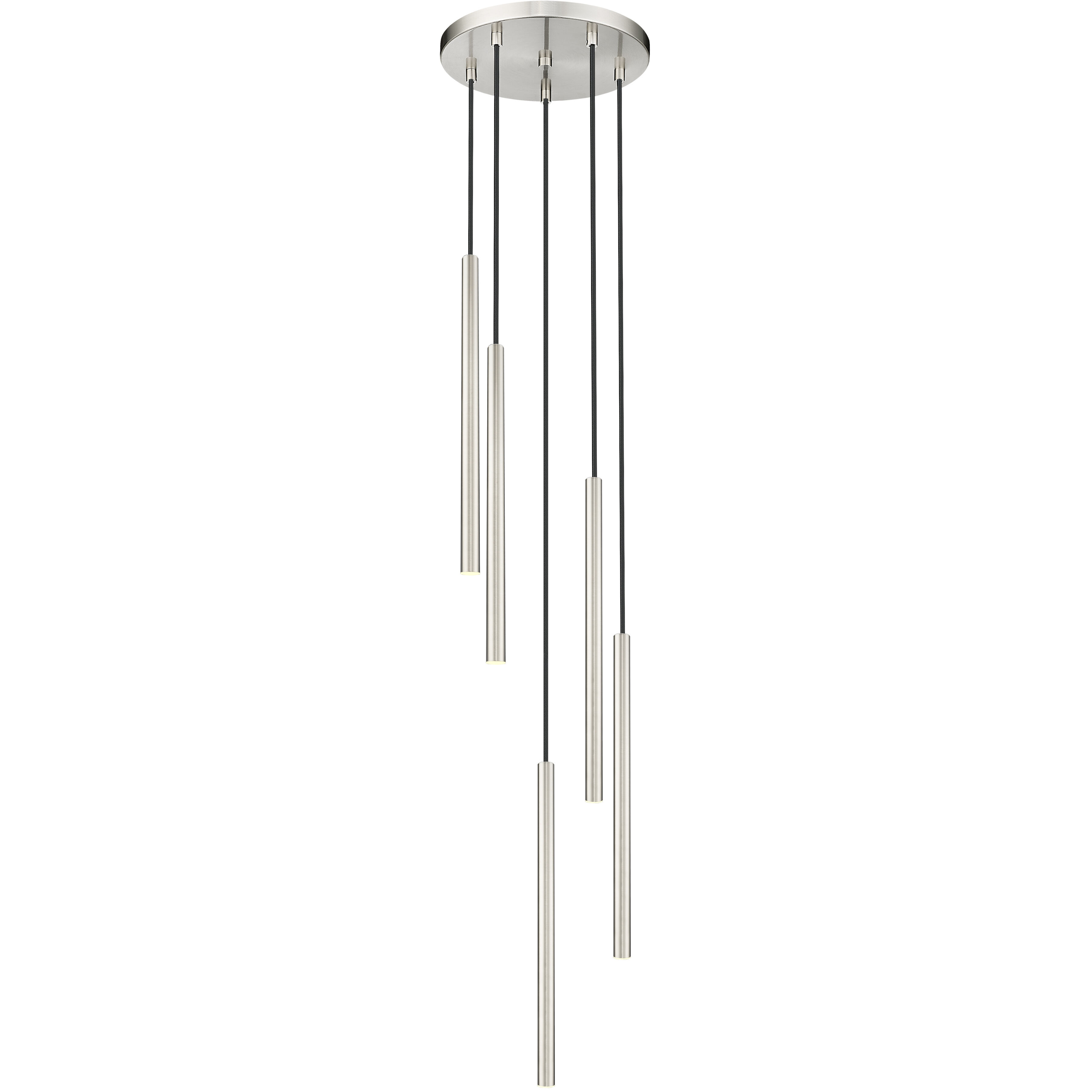 Forest LED 12 inch Brushed Nickel Chandelier Ceiling Light
