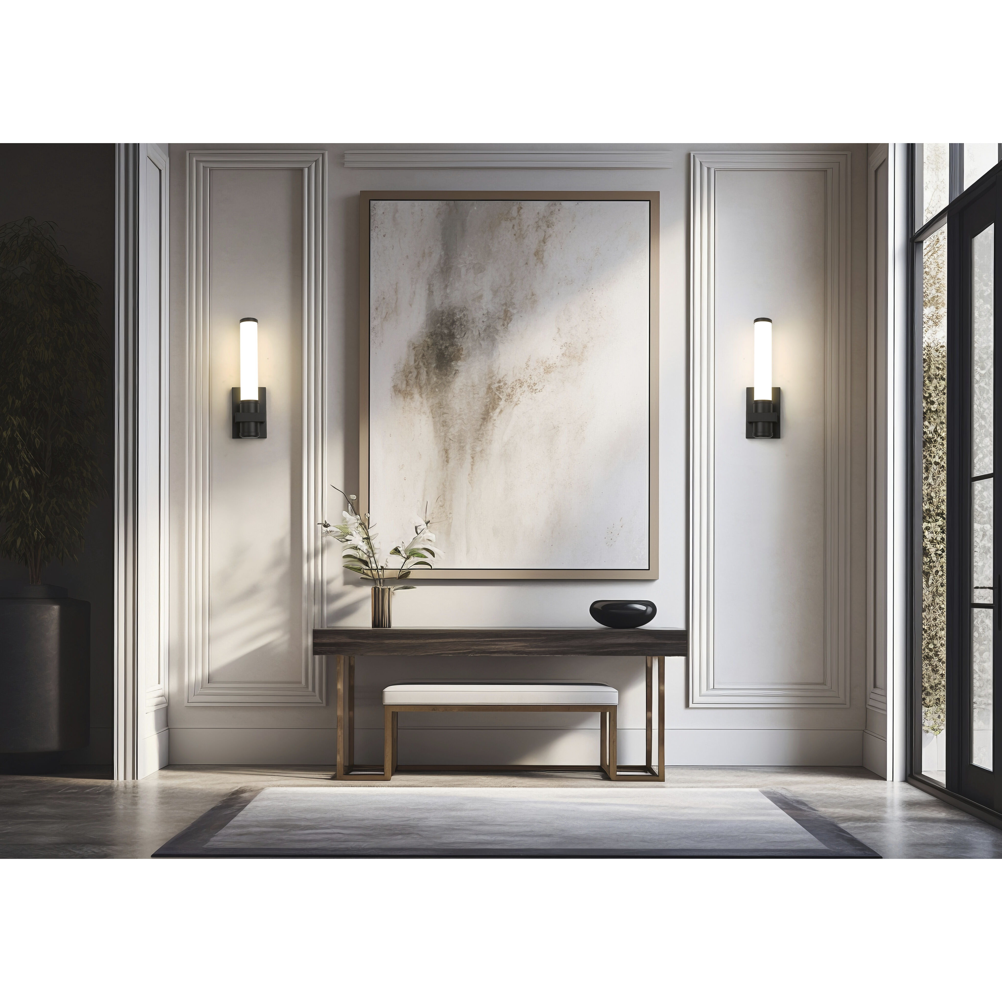 Idris Wall Sconce Wall Light in Matte Black