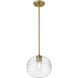 Harmony 1 Light 10 inch Olde Brass Pendant Ceiling Light
