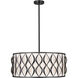 Harden 8 Light 26.25 inch Matte Black Pendant Ceiling Light