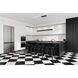 Hudson LED 55 inch Matte Black Linear Chandelier Ceiling Light