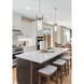 Fontaine 3 Light 9 inch Brushed Nickel Pendant Ceiling Light