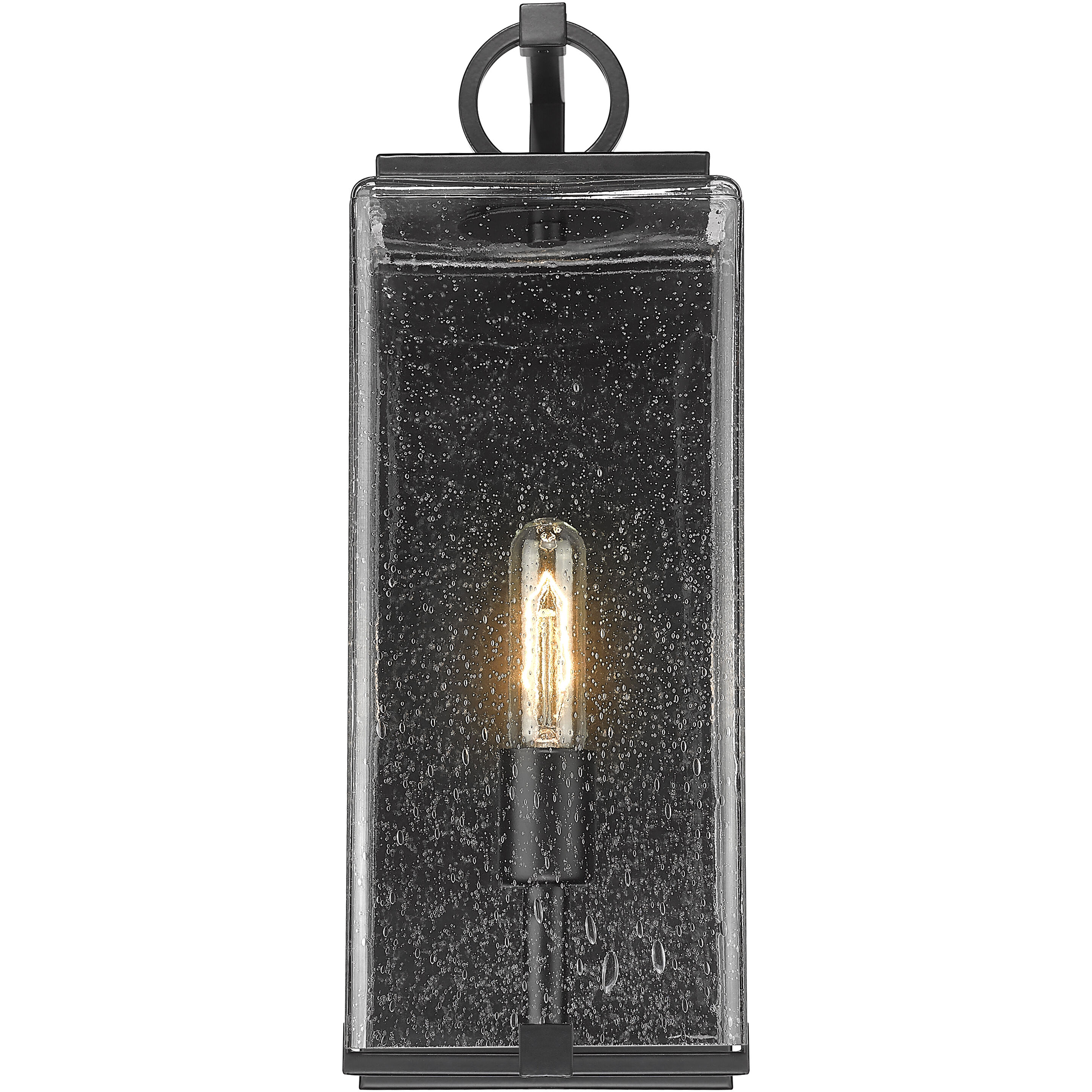 Sana 1 Light 18.5 inch Black Outdoor Wall Light