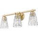 Andree Vanity Wall Light in Modern Gold