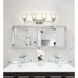 Analia 4 Light 36 inch Brushed Nickel Vanity Wall Light