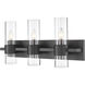 Lawson 3 Light 25 inch Matte Black Vanity Wall Light